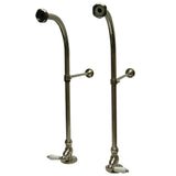 Vintage Rigid Freestand Supply Lines with Stops and Lever Handles