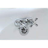 Vintage Two-Handle 2-Hole Tub Wall Mount Clawfoot Tub Faucet