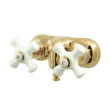 Vintage Two-Handle 2-Hole Tub Wall Mount Clawfoot Tub Faucet