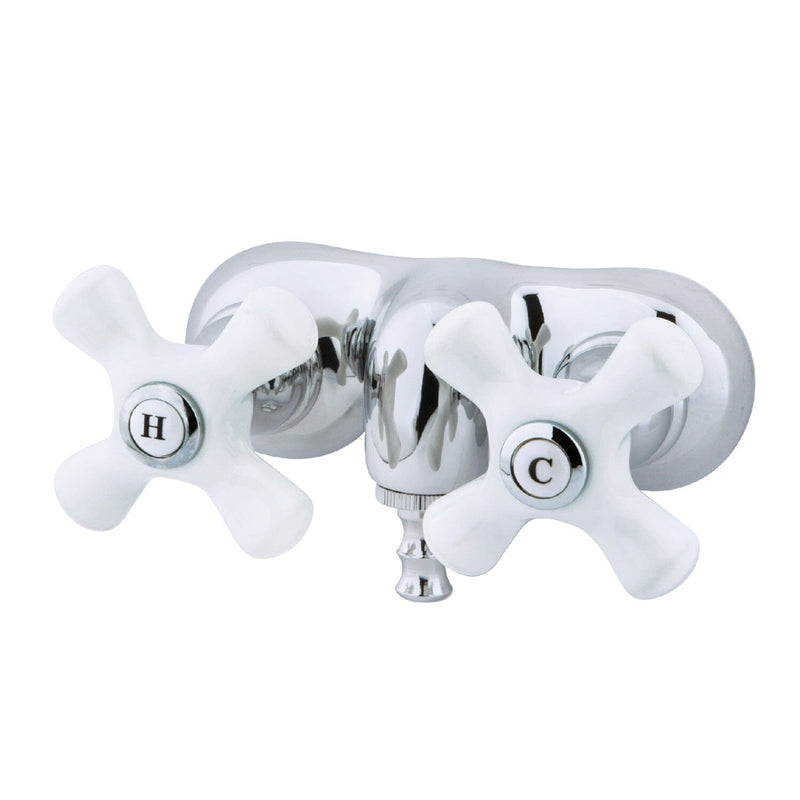 Vintage Two-Handle 2-Hole Tub Wall Mount Clawfoot Tub Faucet