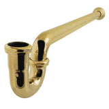 Vintage 1-1/2 Inch Decor P-Trap with Bell Flange, 19 Inch Length, 18 Gauge