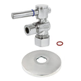 5/8-Inch O.D. Comp x 3/8-Inch O.D. Comp Quarter-Turn Angle Shut-Off Valve with Flange
