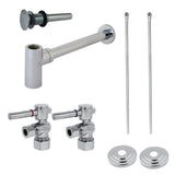 Trimscape Modern Plumbing Sink Trim Kit with Bottle Trap and Drain (No Overflow)