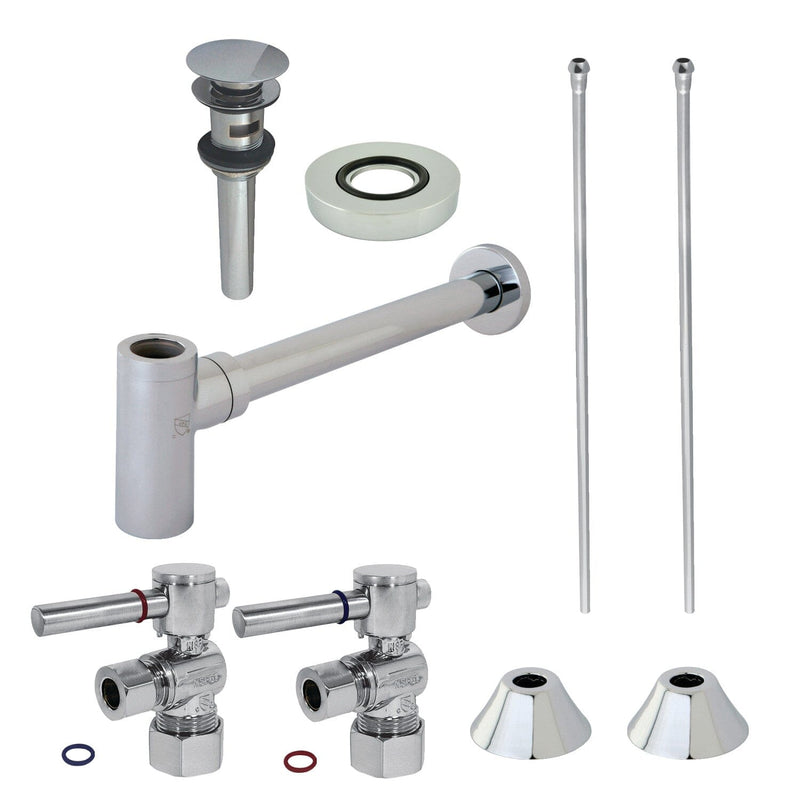 Trimscape Modern Plumbing Sink Trim Kit with Bottle Trap and Overflow Drain
