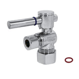Concord 5/8-Inch O.D. Comp x 3/8-Inch O.D. Comp Quarter-Turn Angle Shut-Off Valve