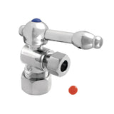 Vintage 5/8-Inch O.D. Comp x 3/8-Inch O.D. Comp Quarter-Turn Angle Shut-Off Valve