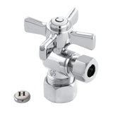Millennium 5/8-Inch O.D. Comp x 3/8-Inch O.D. Comp Quarter-Turn Angle Shut-Off Valve
