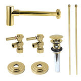 Trimscape Modern Plumbing Sink Trim Kit with Bottle Trap and Drain (No Overflow)
