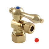 Vintage 5/8-Inch O.D. Comp x 3/8-Inch O.D. Comp Quarter-Turn Angle Shut-Off Valve