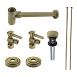 Trimscape Modern Plumbing Sink Trim Kit with Bottle Trap and Overflow Drain
