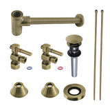 Trimscape Modern Plumbing Sink Trim Kit with Bottle Trap and Overflow Drain