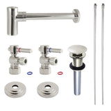 Trimscape Modern Plumbing Sink Trim Kit with Bottle Trap and Drain (No Overflow)