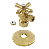 5/8-Inch O.D. Comp x 3/8-Inch O.D. Comp Quarter-Turn Angle Shut-Off Valve with Flange