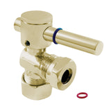 Fauceture 5/8-Inch O.D. Comp x 1/2-Inch or 7/16-Inch Slip Joint Quarter-Turn Angle Shut-Off Valve