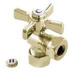 Millennium 5/8-Inch O.D. Comp x 1/2-Inch or 7/16-Inch Slip Joint Quarter-Turn Angle Shut-Off Valve