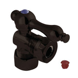 Vintage 5/8-Inch O.D. Comp x 1/2-Inch or 7/16-Inch Slip Joint Quarter-Turn Angle Shut-Off Valve