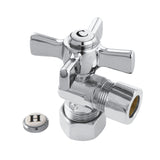 Millennium 5/8-Inch O.D. Comp x 1/2-Inch O.D. Comp Quarter-Turn Angle Shut-Off Valve