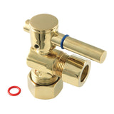 Fauceture 5/8-Inch O.D. Comp x 1/2-Inch O.D. Comp Quarter-Turn Angle Shut-Off Valve