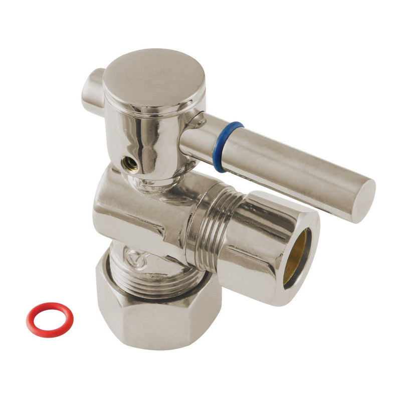 Fauceture 5/8-Inch O.D. Comp x 1/2-Inch O.D. Comp Quarter-Turn Angle Shut-Off Valve