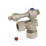 Vintage 5/8-Inch O.D. Comp x 1/2-Inch O.D. Comp Quarter-Turn Angle Shut-Off Valve