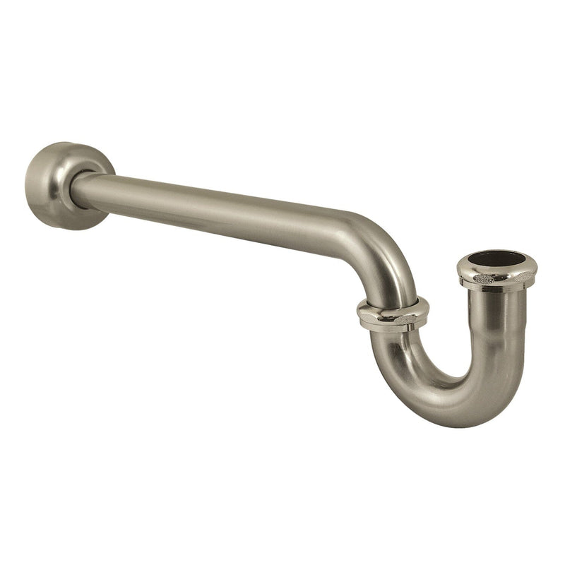 Trimscape 1-1/2 Inch Decor P-Trap with High Box Flange, 19 Inch Length, 18 Gauge