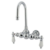 Vintage Two-Handle 2-Hole Tub Wall Mount Clawfoot Tub Faucet