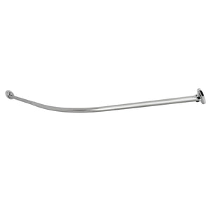 Edenscape 72-Inch Stainless Steel Single Curved Shower Curtain Rod