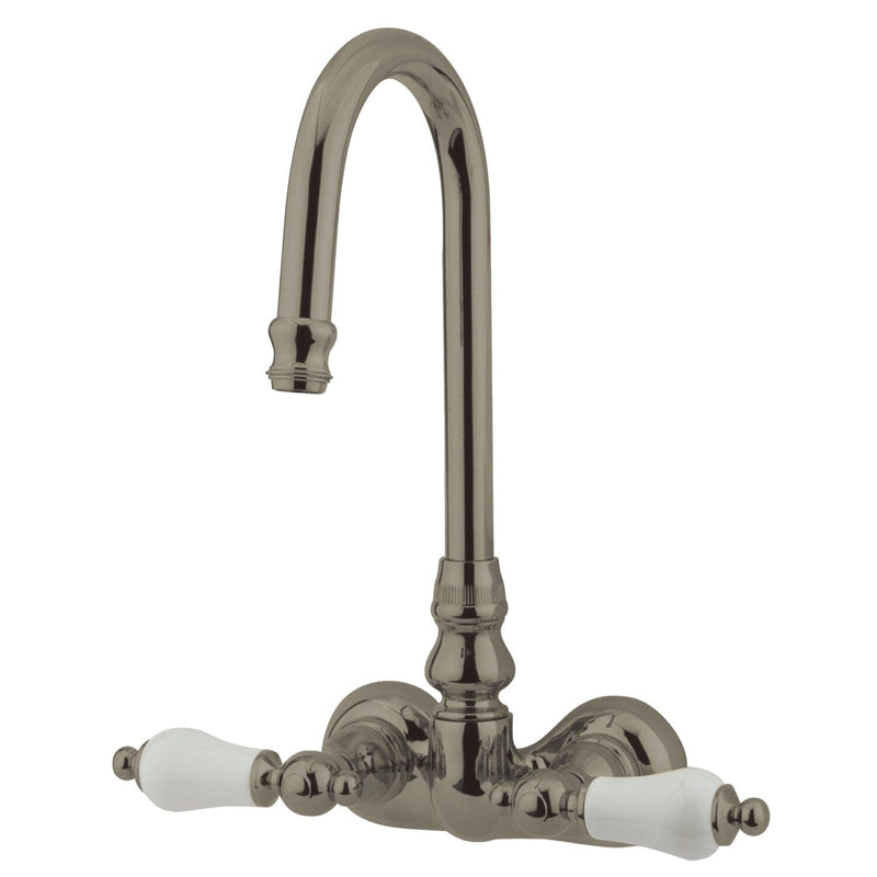 Vintage Two-Handle 2-Hole Tub Wall Mount Clawfoot Tub Faucet