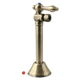 Vintage 1/2-Inch Sweat x 3/8-Inch O.D. Comp Angle Shut-Off Valve with 5-Inch Extension