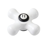 Vintage Porcelain Cross Handle (Hot Side)