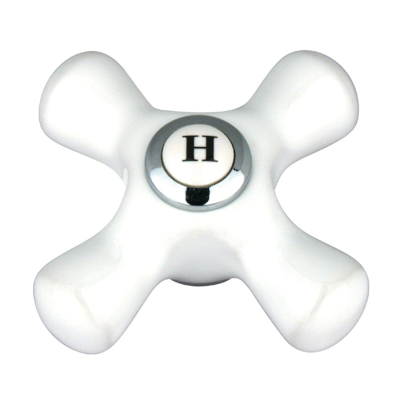 Vintage Porcelain Cross Handle (Hot Side)