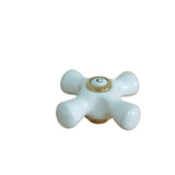 Vintage Porcelain Cross Handle (Cold Side)