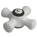 Porcelain Cross Handle (Cold Side)
