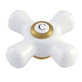 Vintage Porcelain Cross Handle (Cold Side)