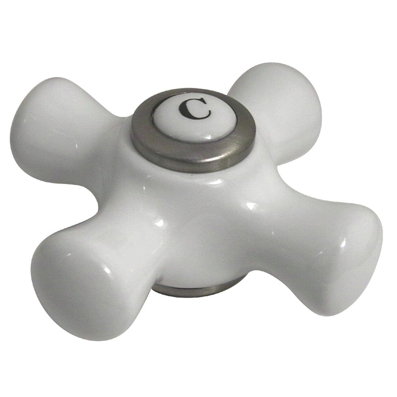 Porcelain Cross Handle (Cold Side)