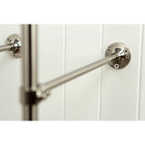 Vintage Three-Handle 2-Hole Freestanding Clawfoot Tub Faucet Package with Supply Line and Stop Valve