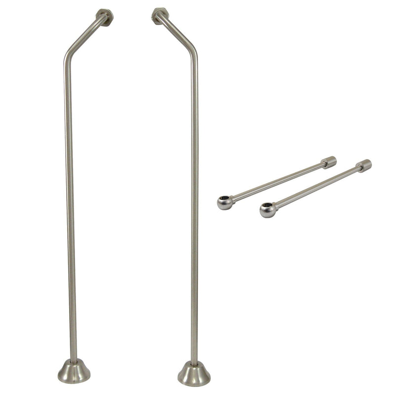 Vintage Double Offset Supply Line with Wall Bracket Combo