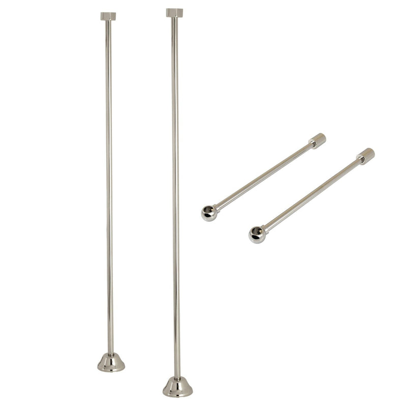 Vintage Straight Supply Line with Wall Bracket Combo