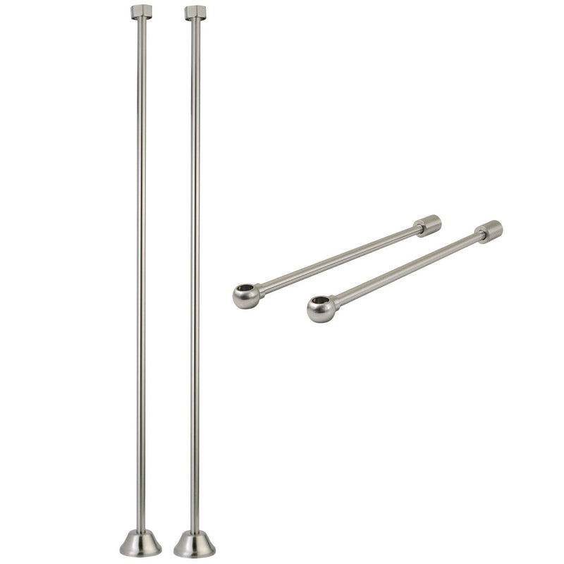 Vintage Straight Supply Line with Wall Bracket Combo