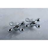 Vintage Brass Cross Handle (Cold Side)