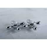 Vintage Brass Cross Handle (Cold Side)