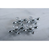 Vintage Brass Cross Handle (Cold Side)