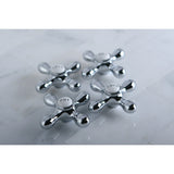 Vintage Brass Cross Handle (Cold Side)