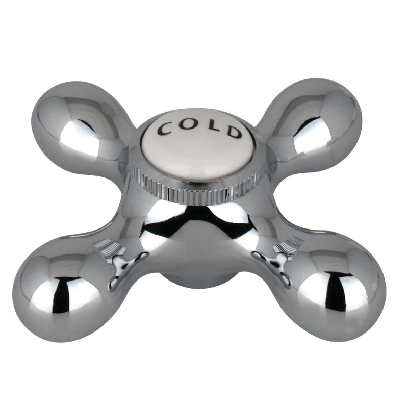 Vintage Brass Cross Handle (Cold Side)