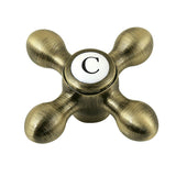 Cold Brass Cross Handle