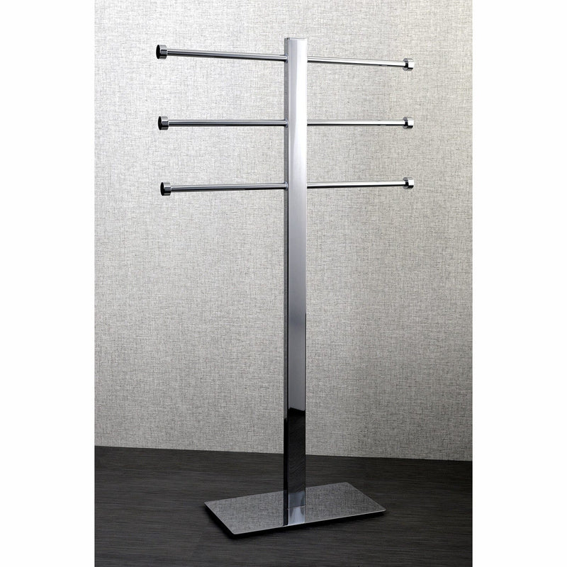 Edenscape 36-Inch Freestanding Pedestal T-Shape Towel Rack