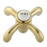 Heritage Brass Cross Handle (Hot Side)