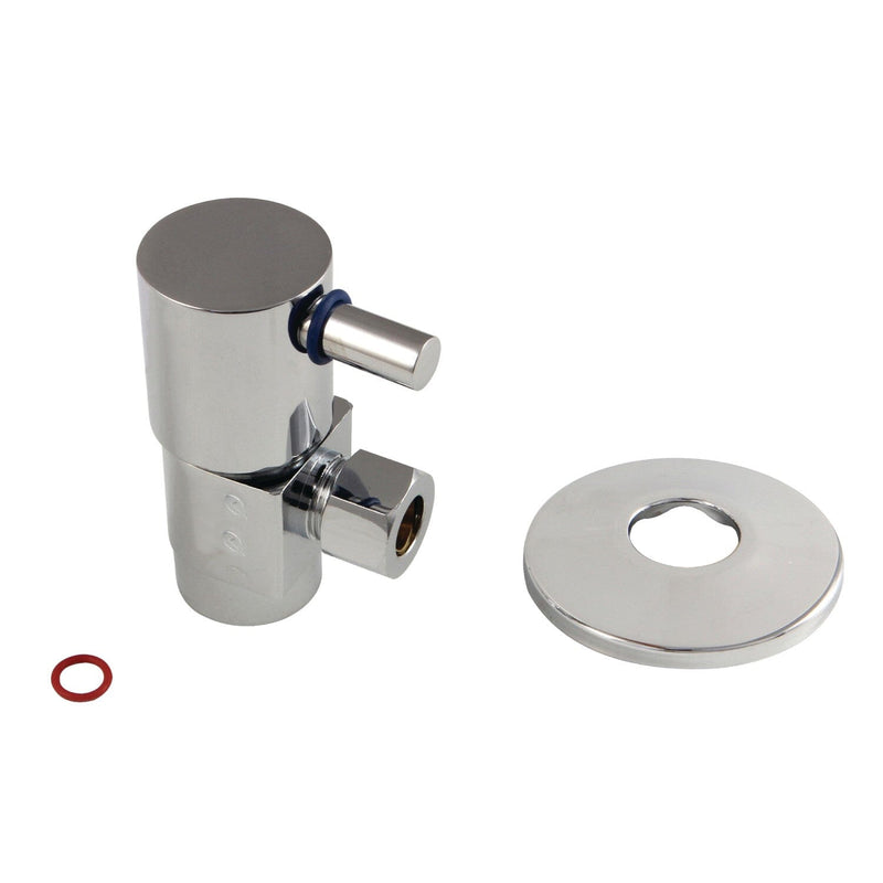 1/2-Inch FIP x 3/8-Inch O.D. Anti-Seize Deluxe Quarter-Turn Ceramic Hardisc Cartridge Angle Stop with Flange