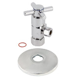 5/8-Inch O.D. Comp x 3/8-Inch O.D. Comp Anti-Seize Deluxe Quarter-Turn Ceramic Hardisc Cartridge Angle Stop with Flange