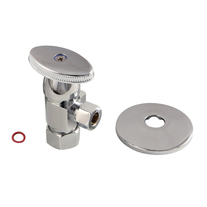 5/8-Inch O.D. Comp x 3/8-Inch O.D. Comp Anti-Seize Deluxe Quarter-Turn Ceramic Hardisc Cartridge Angle Stop with Flange